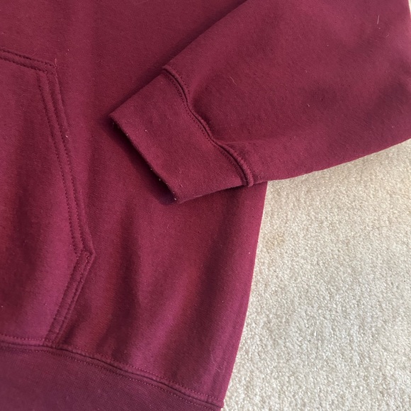 RudeVogue Burgandy Hoodie, Large - Picture 3 of 4